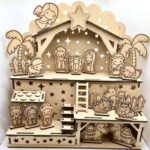 Laser Cut Nativity Scene Christmas Gift DXF File
