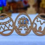 Laser Cut Wooden Easter Eggs Free Vector