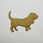 Laser Cut Basset Hound Shape Wood Cutout Free Vector