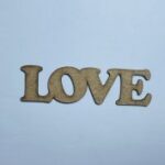 Laser Cut Wood Love Cutout For Crafts Free Vector