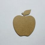 Laser Cut Apple Wooden Cutout Unfinished Craft Free Vector
