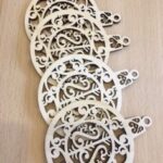 Laser Cut Pendant Plywood Toys For New Year Free Vector