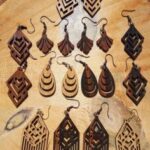 Laser Cut Wooden Jewelry Earrings Templates Free Vector