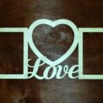 Laser Cut Love Heart Photo Frame Free Vector