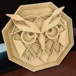 Laser Cut Layered Owl Wall Decor Free Vector