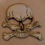 Laser Cut Wooden Skull SVG File