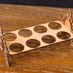 Laser Cut Wooden Egg Holder 3mm Free Vector