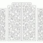 Lattice Screen Pattern Free Vector