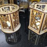 Laser Cut Decorative LED Votive Lantern DXF File