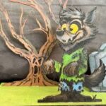 Laser Cut Plywood Landscape Halloween Decoration 3mm