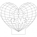 Kalp Lamp dxf File