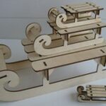 Sledge Laser cut template Free Vector
