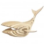 Laser Cut Whale Lamp 4mm DXF File
