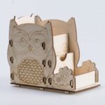 Laser Cut Owl Pen Holder Office Desk Organizer Free Vector