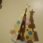 Laser Cut Christmas Tree Cheese Template Free Vector