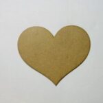 Laser Cut Unfinished Wood Heart Shape Craft Free Vector