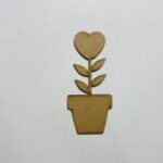 Laser Cut Flower Pot Shape Unfinished Wood Craft Cutout Free Vector