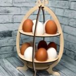 Laser Cut Easter Egg Display Stand Easter Table Decor Free Vector