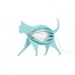 Laser Cut Cute Cat Lamp Free Vector