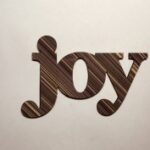 Laser Cut Word Joy Wood Cutout Free Vector