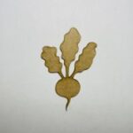 Laser Cut Beet Shape Wood Cutout Free Vector