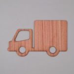 Laser Cut Unfinished Wooden Truck Cutout Free Vector