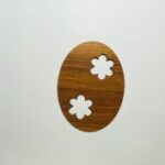 Laser Cut Unfinished Wooden Easter Egg Cutout Free Vector