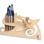 Laser Cut Boat Race Pen Holder Desk Organizer PDF File
