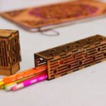Laser Cut Wooden Pencil Case Free Vector