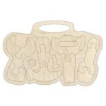 Laser Cut Kids Toy Tool Set Puzzle Free Vector