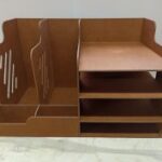 Laser Cut Wooden Desk Organizer For File Folder DXF File