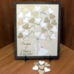 Laser Cut Personalized 3D Wedding Guest Book Alternatives Guestbook With Heart Free Vector