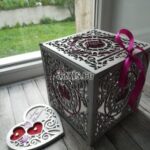 Laser Cut Decorative Wedding Box Template Free Vector