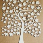Laser Cut Wedding Tree Guest Book Free Vector