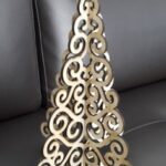 Christmas Tree Laser Cut Free Vector