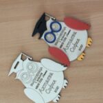 Laser Cut Owl Medal Free Vector