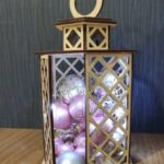 Laser Cut Christmas Lantern Festive Holiday Decoration Free Vector
