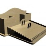 Laser Cut Wooden Desk Organizer DXF File