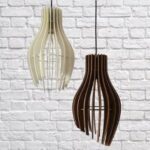 Laser Cut Wood Chandelier 4mm DXF File