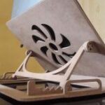 Laser Cut Adjustable Folding Laptop Table Free Vector