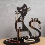 Laser Cut Cat Jewelry Organizer Jewelry Holder Stand Free Vector