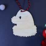Laser Cut Santa Hat Christmas Ornament Unfinished Wood Cutout Free Vector