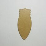 Laser Cut Christmas Light Bulb Unfinished Cutout Free Vector