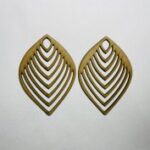Laser Cut Wooden Teardrop Earrings Free Vector