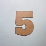 Laser Cut Wood Number 5 Cutout Number Five Shape Free Vector