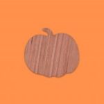 Laser Cut Unfinished Wood Pumpkin Cutout Craft Free Vector