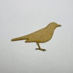 Laser Cut Wood Blackbird Cutout Shape Free Vector