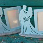 Laser Cut Couple Picture Frame Free Vector