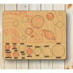 Laser Cut Solar System Puzzle For Kids Free Vector