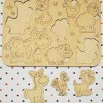 Laser Cut Animals Wooden Peg Puzzle Animal Puzzle Board Free Vector